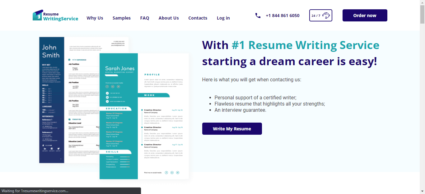 1resumewritingservice com review